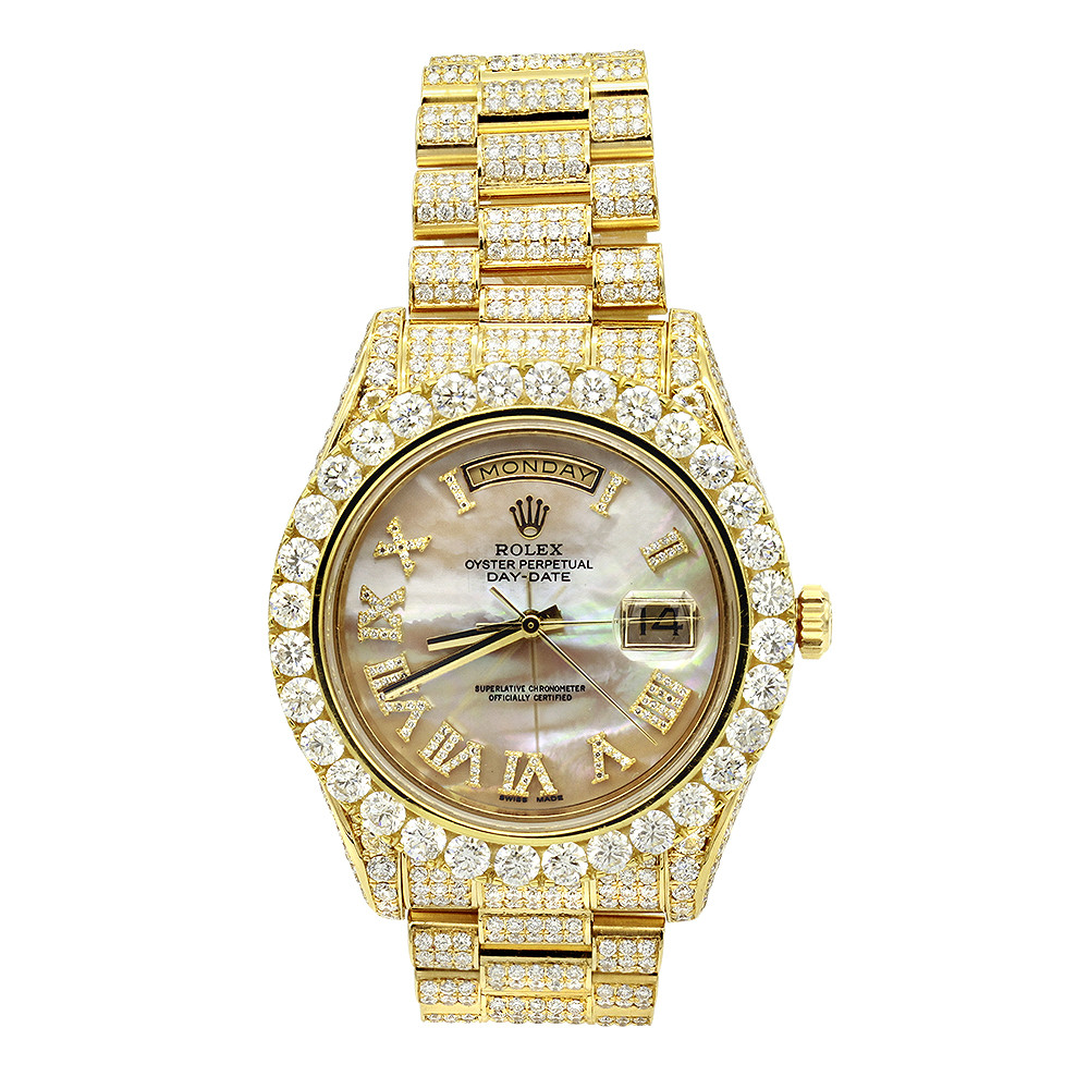 iced out rolex for sale