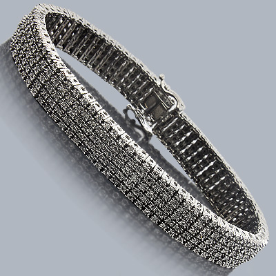 5 Row Diamond Tennis Bracelet - J Vair Anderson Jewellers