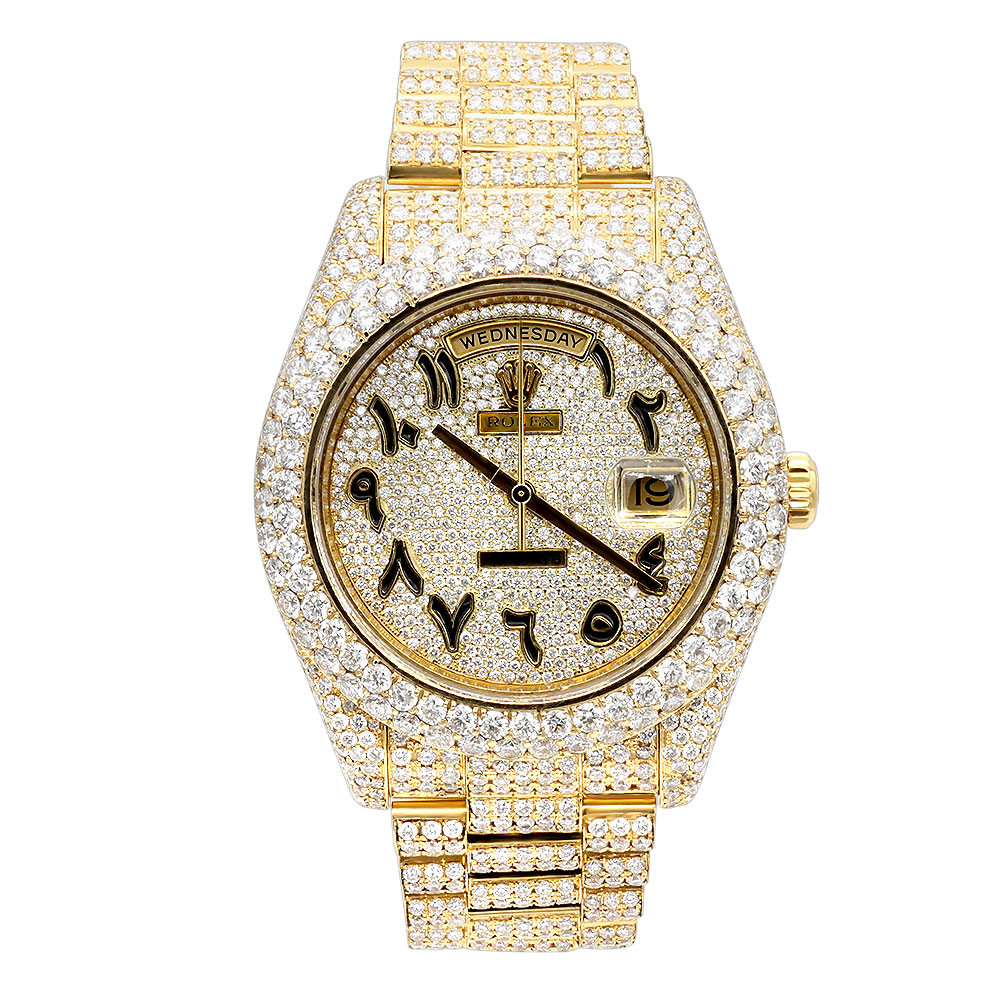 Iced Out Rolex Arabic Dial Special 