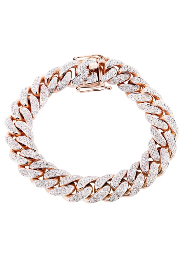 iced out cuban link bracelet
