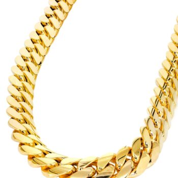 cuban link chain solid gold