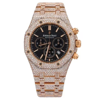 iced out ap watch with diamonds