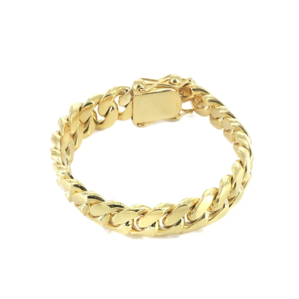 cuban link bracelet 14K gold